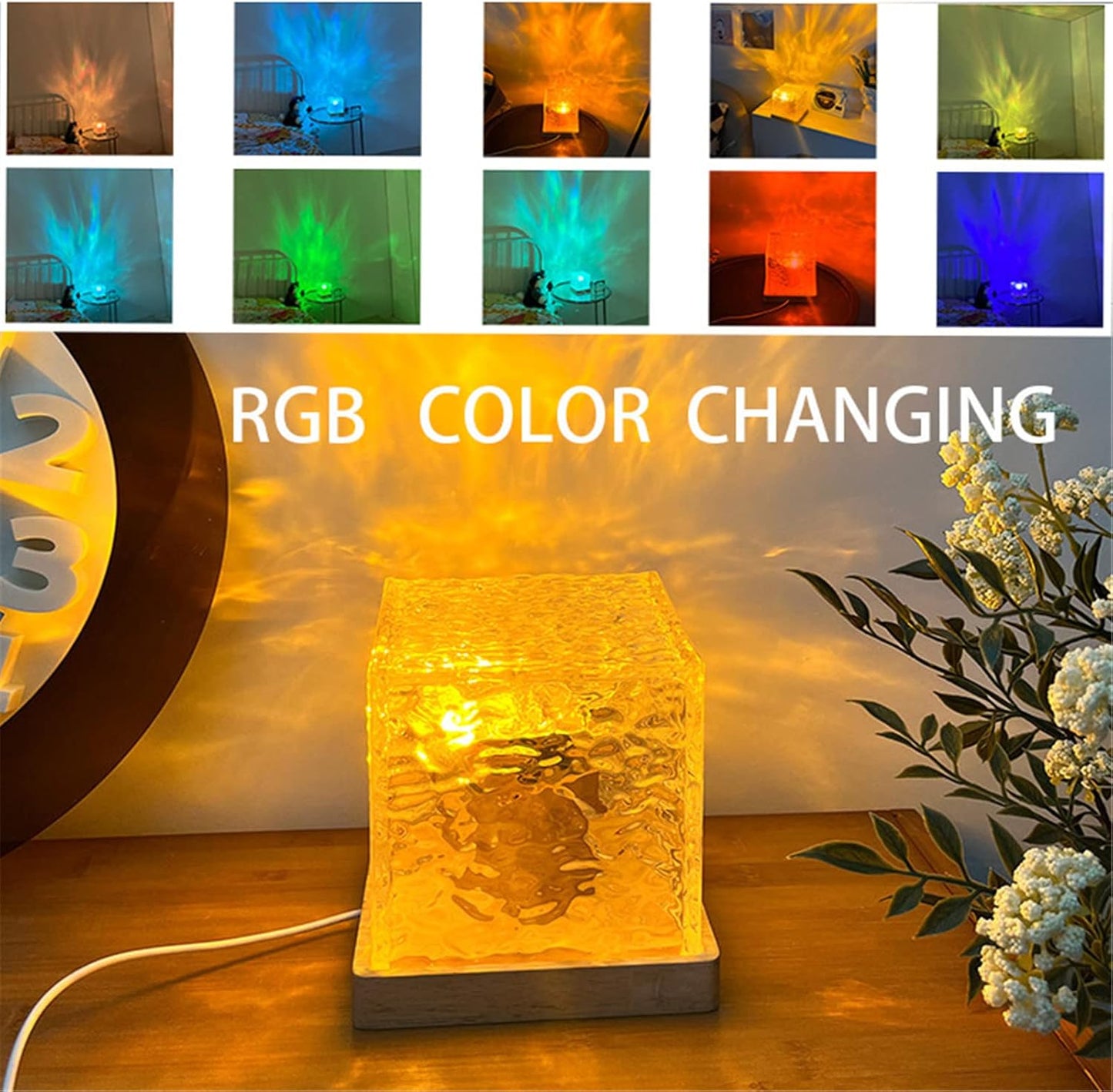 Lámpara de ondulación de agua giratoria - additional image 7